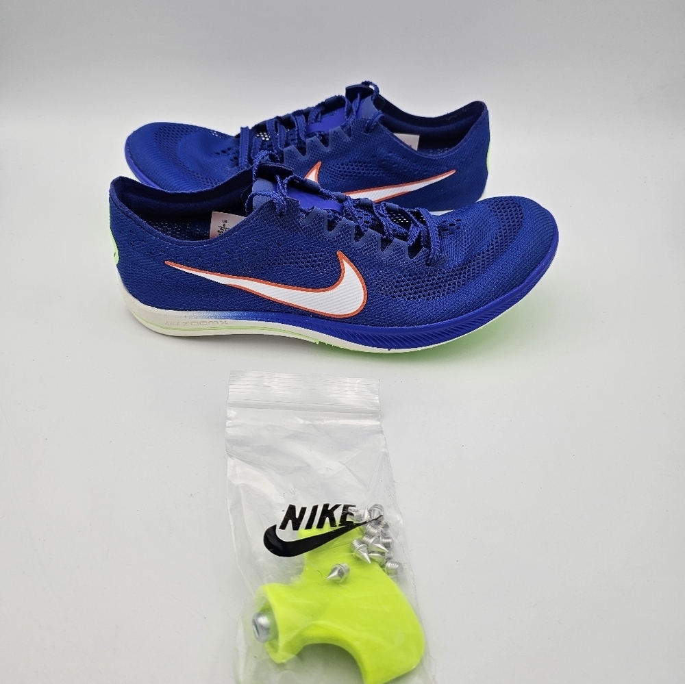 Size 6 - Nike ZoomX Dragonfly Racer Blue White Track Shoes